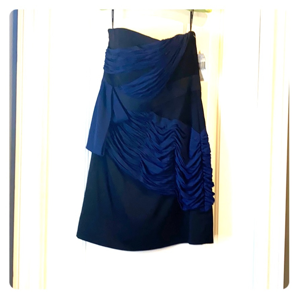 Phoebe Couture navy mini dress sz12 Fits Sm